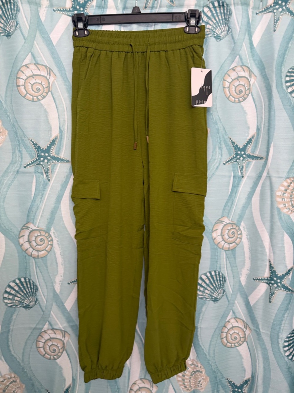 Olive Cargo Jogger Pants -